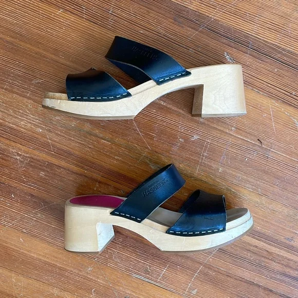 Swedish Hasbeens Maria Slide Clogs - Picture 4 of 7